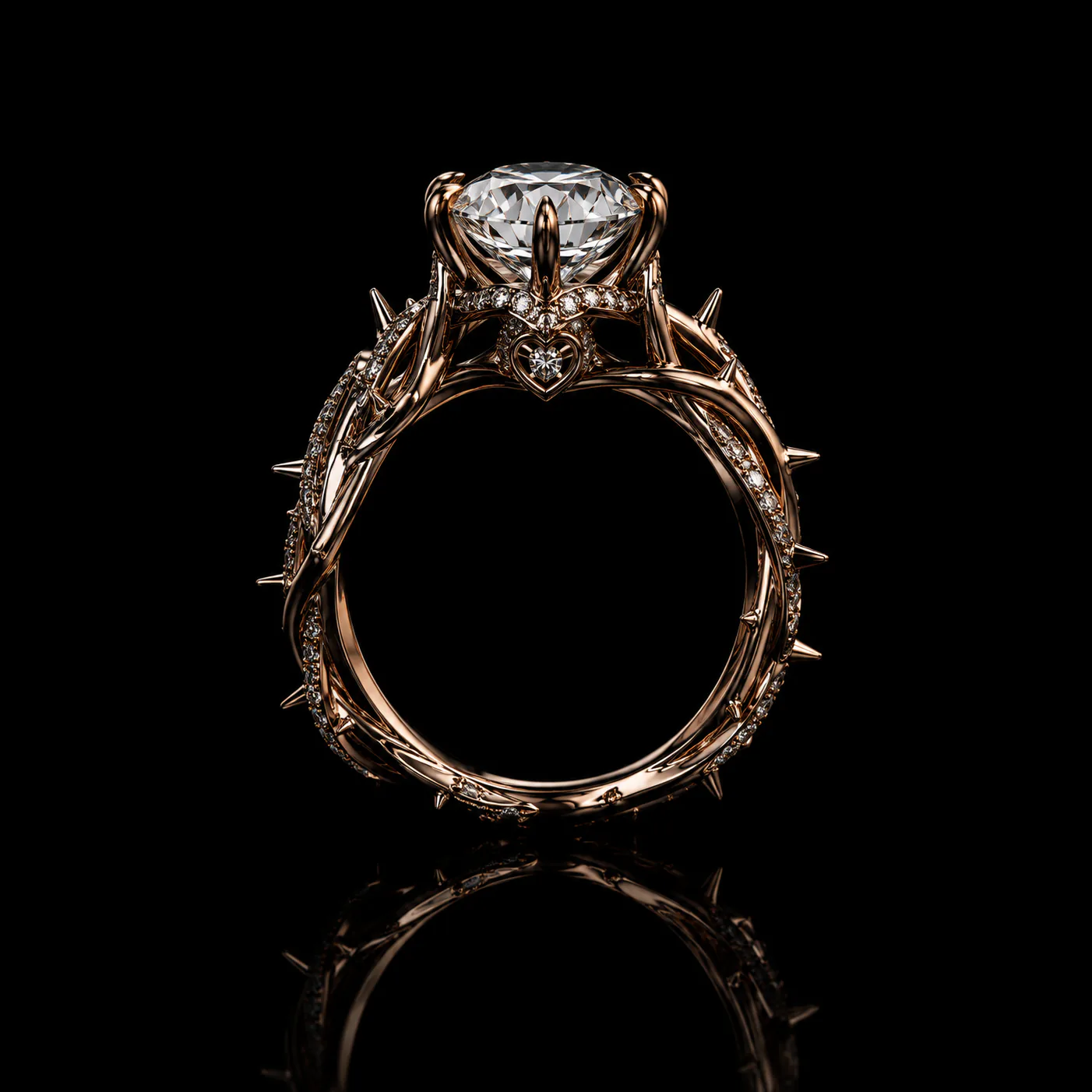 Crown of Thorns Engagement Ring