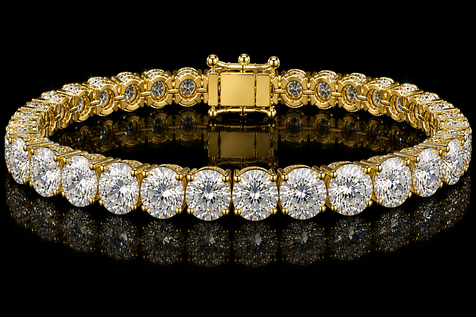 Imperium 50PT Tennis Bracelet - White Gold