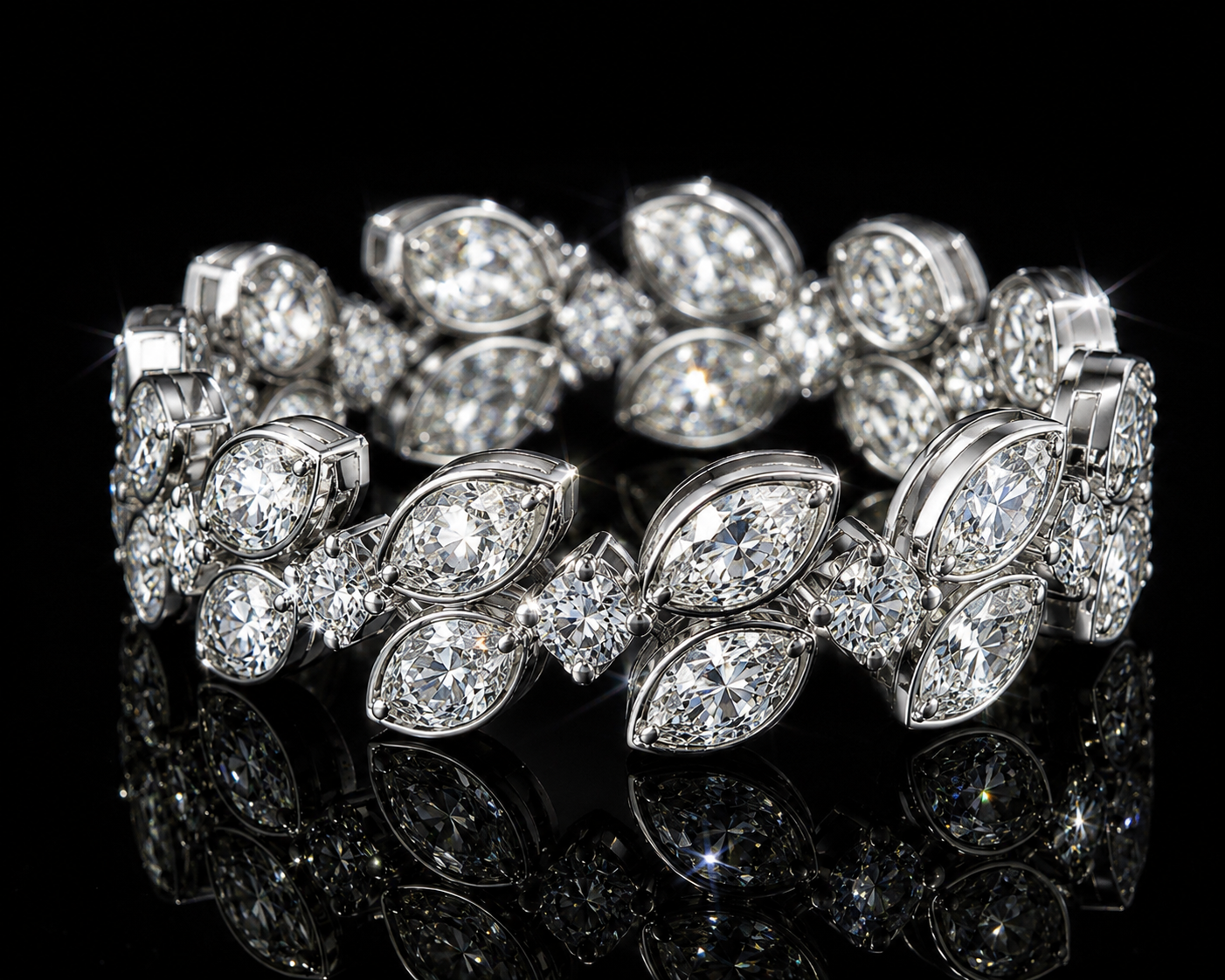 Leaflet Eternity Ring